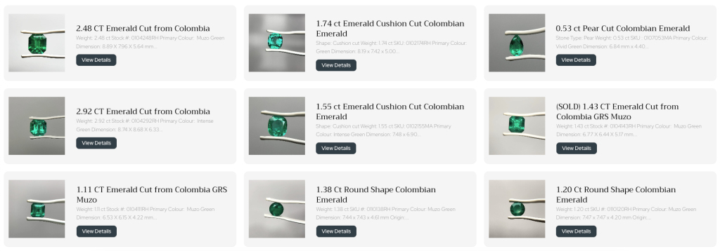 different emerald cuts and shapes