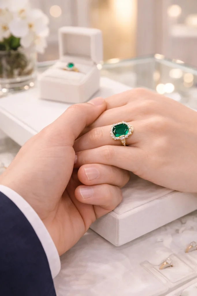 emerald engagement rings