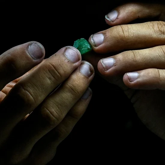 deep green Muzo emerald gemstone